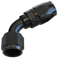 Aeroflow 500 Series Cutter Hose End -12AN Female to -12AN Hose 60-Degree Black AF508-12BLK