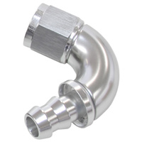 Aeroflow -8AN 120 DEG FULL FLOW PUSH LOSILVER FULL FLOW PUSH LOCK