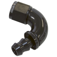 Aeroflow -10AN 120 DEG FULL FLOW PUSH LBLACK FULL FLOW PUSH LOCK