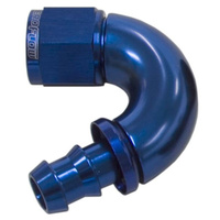 Aeroflow -10AN 150 DEG FULL FLOW PUSH LBLUE FULL FLOW PUSH LOCK