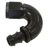 Aeroflow -10AN 150 DEG FULL FLOW PUSH LBLACK FULL FLOW PUSH LOCK