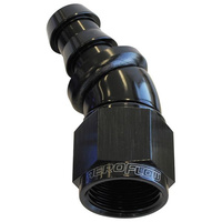 Aeroflow -10AN 30 DEG FULL FLOW PUSH LOBLACK FULL FLOW PUSH LOCK