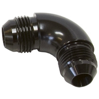 Aeroflow -8AN 90 DEG MALE FLARE UNION BLACK FULL FLOW NO RESTRICTION