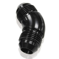 Aeroflow -10AN 45 DEG MALE FLARE UNION BLACK FULL FLOW NO RESTRICTION