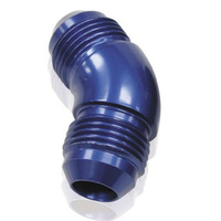 Aeroflow -12AN 45 DEG MALE FLARE UNION BLUE FULL FLOW NO RESTRICTION