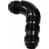 Aeroflow 90 DEG BULKHEAD -20AN FUL FLOWBLACK NO RESTRICTION NUT SEPER