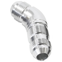 Aeroflow 45 DEG BULKHEAD -6AN FULL FLOWSILVER NO RETRICTIO NUT SEPERA