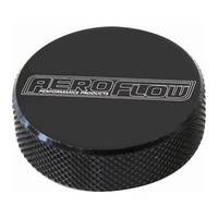Aeroflow TALL AIR CLEAN NUT 1/4'' BLACK FEMALE THREAD 1/4'' UNC
