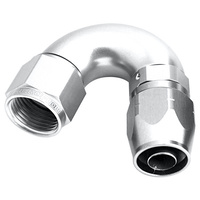 Aeroflow 550 Series Cutter Stepped Hose End -10AN Female to -08AN Hose 150-Degree Silver AF555-08-10S