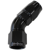 Aeroflow 45 DEG -10AN FULL FLOW TEFLON HOSE END BLACK 1 PIECE FULLFLO