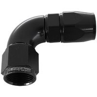 Aeroflow 90 DEG -20AN FULL FLOW TEFLON HOSE END BLACK 1 PIECE FULLFLO