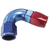 Aeroflow 120 DEG -6AN FULL FLOW TEFLON HOSE END BLUE 1 PIECE FULLFLOW