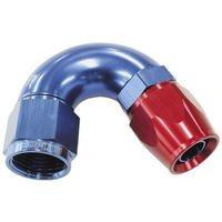 Aeroflow 150 DEG -10AN FULL FLOW TEFLONHOSE END BLUE 1 PIECE FULLFLOW