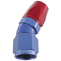 Aeroflow 30 DEG -3AN FULL FLOW TEFLON HOSE END BLUE 1 PIECE FULLFLOW