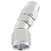 Aeroflow 30 DEG -4AN FULL FLOW TEFLON HOSE END SILVER 1 PIECE FULLFL