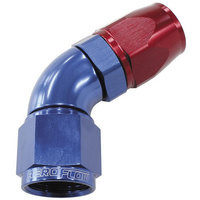 Aeroflow 60 DEG -10AN FULL FLOW TEFLON HOSE END BLUE 1 PIECE FULLFLOW