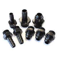 Aeroflow AEROFLOW SURGE TANK FITTINGS BLACK REPL KIT BARB & AN FITT