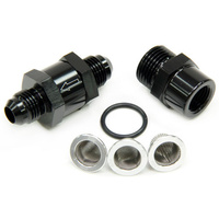 Aeroflow -6AN INLINE FUEL & OIL FILTER BLACK 3X FILTER 30 80 150 MICR