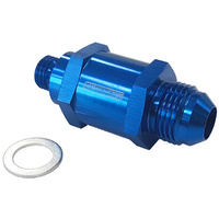 Aeroflow M12 X 1.5MM X -8AN CHECKVALVE BLUE MALE TO MALE BOSCH PUMP