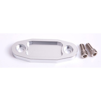 Aeroflow BILLET FUEL PUMP BLOCK OFF SILVER SUIT 302 351C