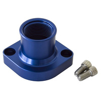 Aeroflow BILLET THERMOSTAT HOUSING BLUE STRAIGHT SUITS 302 351C