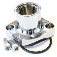 Aeroflow BILLET THERMOSTAT HOUSING CHROME STRAIGHT SUITS 302 351C
