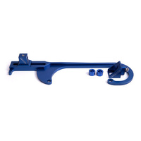 Aeroflow BILLET THROTTLE CABLE BRACKET BLUE SUITS 4150 STYLE CARBS