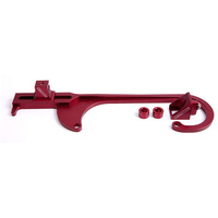 Aeroflow BILLET THROTTLE CABLE BRACKET RED SUITS 4150 STYLE CARBS