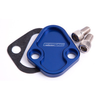 Aeroflow BILLET FUEL PUMP BLOCK OFF PLABLUE CHRY BBF SBF BBC