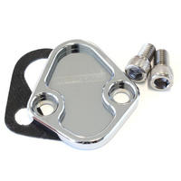 Aeroflow BILLET FUEL PUMP BLOCK OFF PLACHROME CHRY BBF SBF BBC