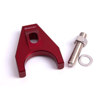 Aeroflow BILLET DISTRIBUTOR HOLD DOWN RED BRACKET SUITS ALL CHEV