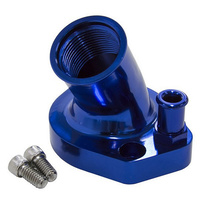 Aeroflow BILLET THERMOSTAT HOUSING BLUE SUITS 45 DEG WINDSOR