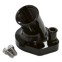 Aeroflow BILLET THERMOSTAT HOUSING BLACK SUITS 45 DEG WINDSOR