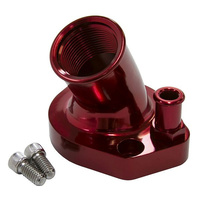 Aeroflow BILLET THERMOSTAT HOUSING RED SUITS 45 DEG WINDSOR