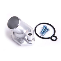 Aeroflow BILLET THERMOSTAT HOUSING SILVER SUITS 45 DEG WINDSOR