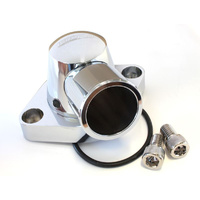 Aeroflow BILLET THERMOSTAT HOUSING CHROME SWIVEL SBC BBC