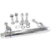 Aeroflow ADJUSTABLE FUEL LOG BG HOLLEY CHROME 1 & 2 METERING BLOC