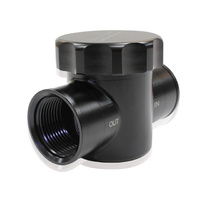 Aeroflow BILLET RADIATOR FILTER BLACK FIT TO RADIATOR HOSE Hoses Aeroflow 64-2043
