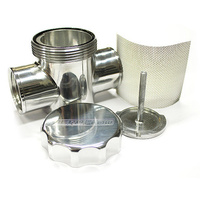 Aeroflow POLISHED RADIATOR FILTER POLISHED FIT TO RADIATOR HOSE Hoses Aeroflow
