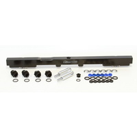 Aeroflow Fuel Rail Kit suits Toyota 2JZsuits 14MM injectors BLACK