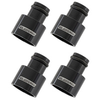 Aeroflow ID INJECTOR ADAPTER SHORT SUIT 11MM FUEL RAIL BLACK 4pk