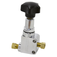 Aeroflow BRAKE PROPORTIONING VALVE KNOBSTYLE POLISHED