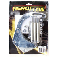 Aeroflow LOW MOUNT ALT BRACKET CHROME B/B CHEV WITH LONG WATER PUMP