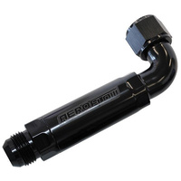 Aeroflow -12AN 90 DEG TO INLINE FILTER FOR USE WITH DRY SUMP PANS