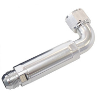 Aeroflow -12AN 90 DEG TO INLINE FILTER FOR USE WITH DRY SUMP PANS