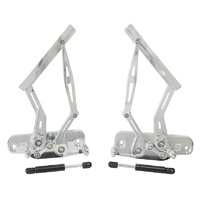 Aeroflow BILLET BONNET HINGE KIT POLISHLC - LJ - HOLDEN TORANA