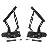 Aeroflow BILLET BONNET HINGE KIT BLACK LC - LJ - HOLDEN TORANA