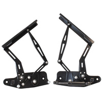 Aeroflow BILLET BONNET HINGE KIT BLACK HOLDEN HK - HT - HG