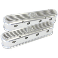 Aeroflow LS CHEV BILLET RETRO POLISHED VALVE COVERS LS2 AND LS3 COIL