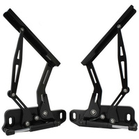 Aeroflow BILLET BONNET HINGE KIT BLACK HQ-WB HOLDEN LH-UC TORANA New